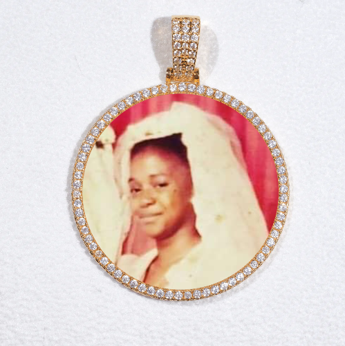MEDIUM 3D CIRCLE CUSTOM PICTURE PENDANT