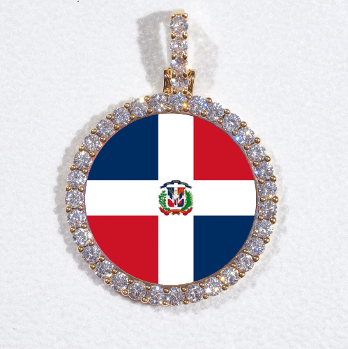 3D CIRCLE CUSTOM PICTURE PENDANT SMALL SIZE