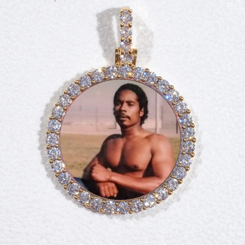3D CIRCLE CUSTOM PICTURE PENDANT SMALL SIZE
