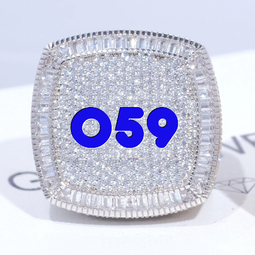 CUSTOM LETTER 3D ICED RING
