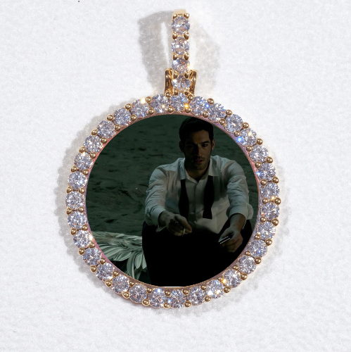 3D CIRCLE CUSTOM PICTURE PENDANT SMALL SIZE
