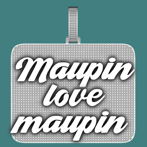 CUSTOM LETTER NECKLACE 3D BIG SQUARE