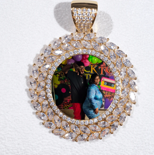 Large 3D Wheat Ear Custom Picture Pendant