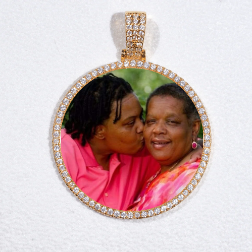 MEDIUM 3D CIRCLE CUSTOM PICTURE PENDANT