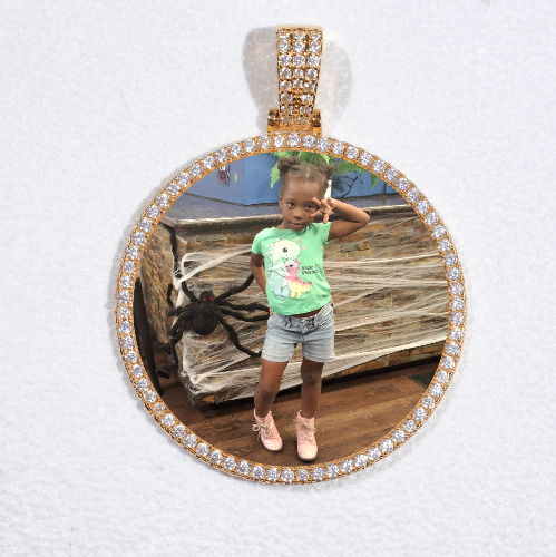 MEDIUM 3D CIRCLE CUSTOM PICTURE PENDANT