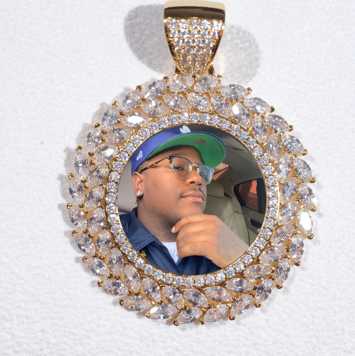 Large 3D Wheat Ear Custom Picture Pendant