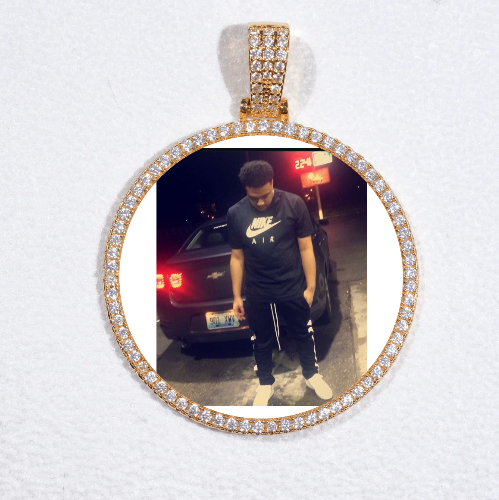 MEDIUM 3D CIRCLE CUSTOM PICTURE PENDANT