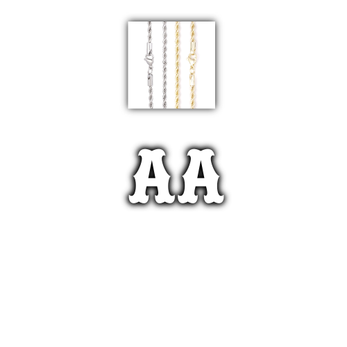 Custom Letters Freibeuter Font Necklace