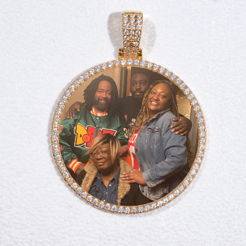 MEDIUM 3D CIRCLE CUSTOM PICTURE PENDANT
