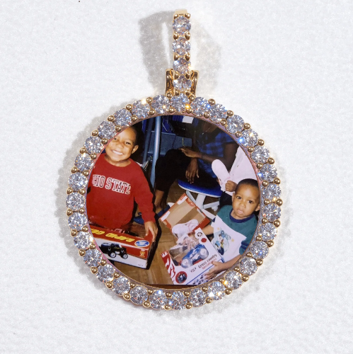 3D CIRCLE CUSTOM PICTURE PENDANT SMALL SIZE