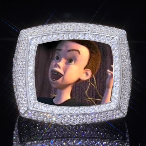 3D CUSTOM PICTURE ICED RING