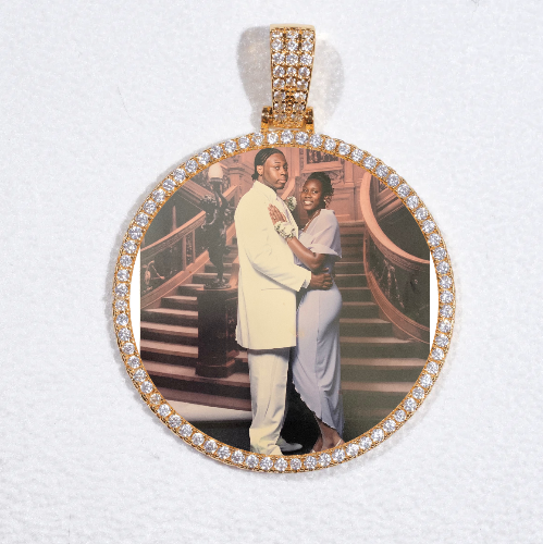 MEDIUM 3D CIRCLE CUSTOM PICTURE PENDANT