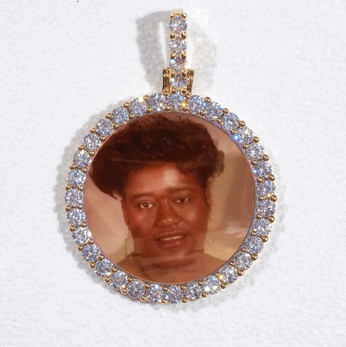 3D CIRCLE CUSTOM PICTURE PENDANT SMALL SIZE