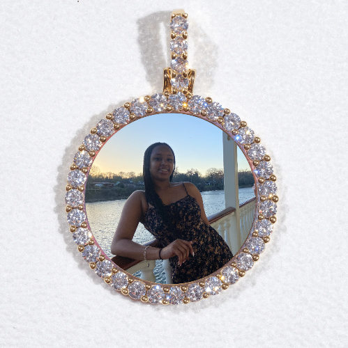 3D CIRCLE CUSTOM PICTURE PENDANT SMALL SIZE