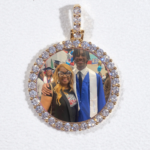 3D CIRCLE CUSTOM PICTURE PENDANT SMALL SIZE