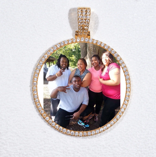 MEDIUM 3D CIRCLE CUSTOM PICTURE PENDANT