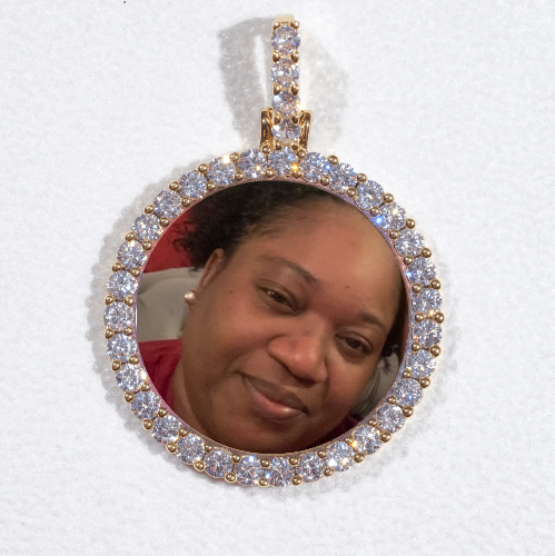 3D CIRCLE CUSTOM PICTURE PENDANT SMALL SIZE