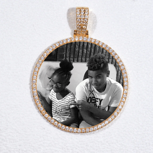 MEDIUM 3D CIRCLE CUSTOM PICTURE PENDANT