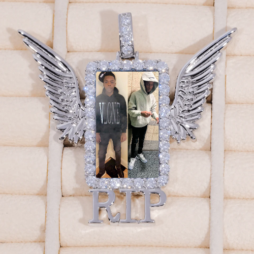 RIP WING 3D CUSTOM PICTURE PENDANT