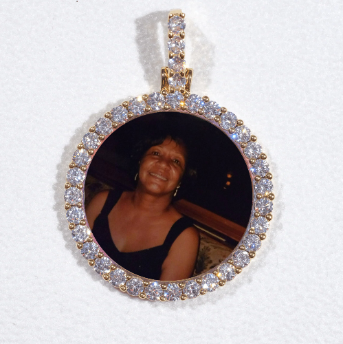 3D CIRCLE CUSTOM PICTURE PENDANT SMALL SIZE
