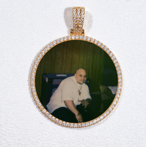 MEDIUM 3D CIRCLE CUSTOM PICTURE PENDANT