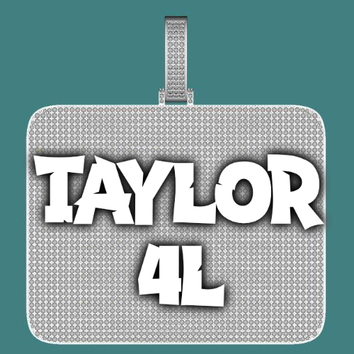 CUSTOM LETTER NECKLACE 3D BIG SQUARE