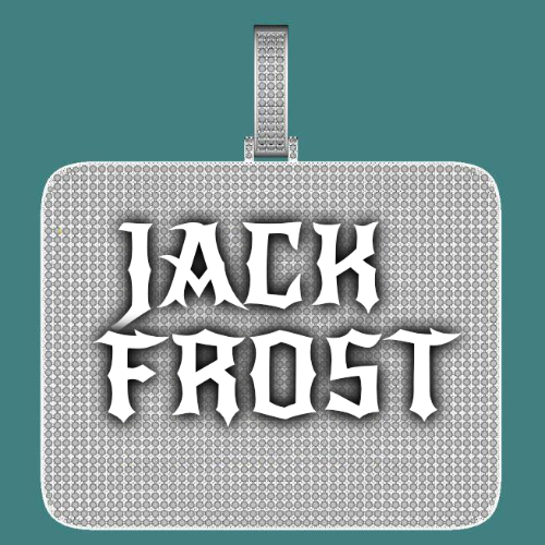 CUSTOM LETTER NECKLACE 3D BIG SQUARE
