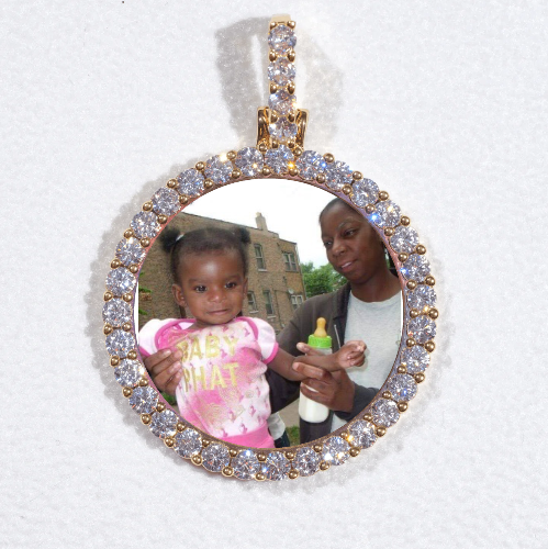 3D CIRCLE CUSTOM PICTURE PENDANT SMALL SIZE