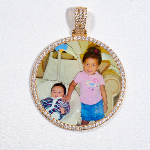 MEDIUM 3D CIRCLE CUSTOM PICTURE PENDANT