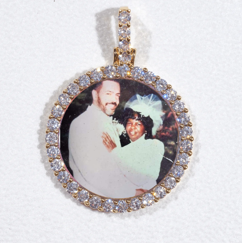 3D CIRCLE CUSTOM PICTURE PENDANT SMALL SIZE