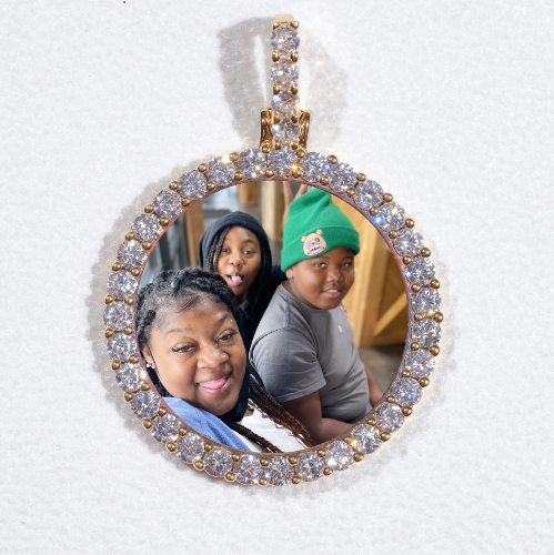3D CIRCLE CUSTOM PICTURE PENDANT SMALL SIZE