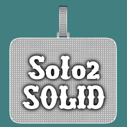 CUSTOM LETTER NECKLACE 3D BIG SQUARE