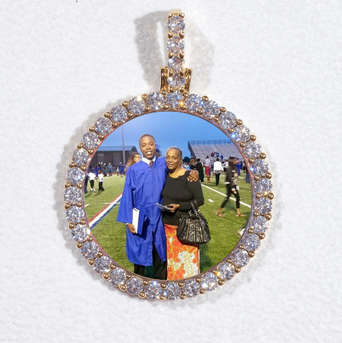 3D CIRCLE CUSTOM PICTURE PENDANT SMALL SIZE