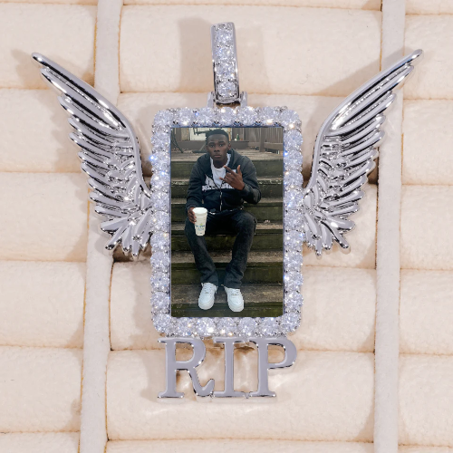 RIP WING 3D CUSTOM PICTURE PENDANT