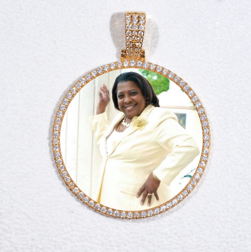 MEDIUM 3D CIRCLE CUSTOM PICTURE PENDANT