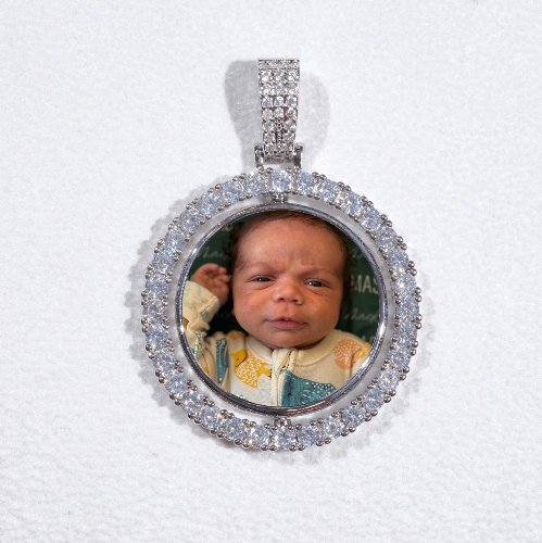 3D Spinning 2-Faced Custom Picture Pendant