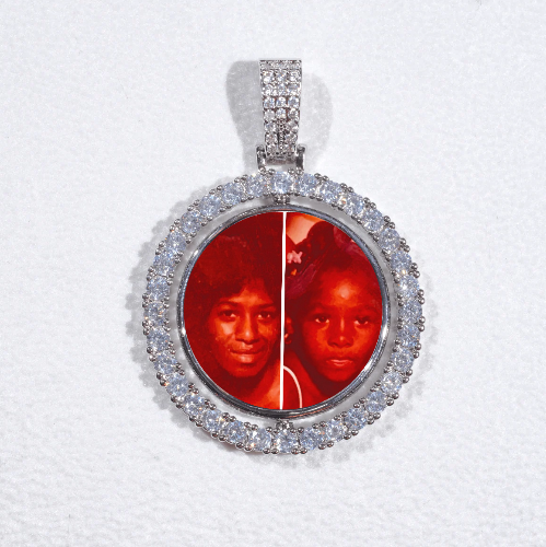 3D Spinning 2-Faced Custom Picture Pendant
