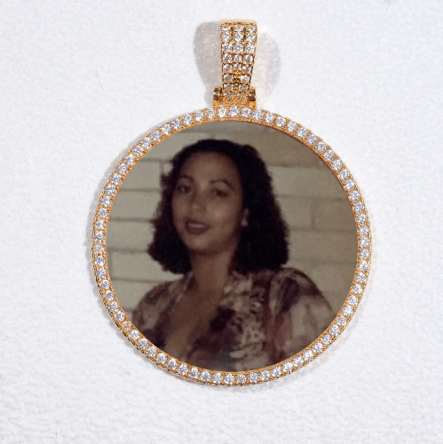 MEDIUM 3D CIRCLE CUSTOM PICTURE PENDANT