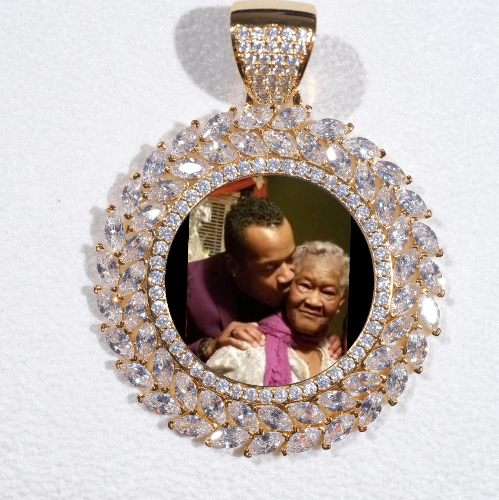 Large 3D Wheat Ear Custom Picture Pendant