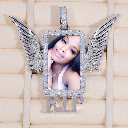 RIP WING 3D CUSTOM PICTURE PENDANT