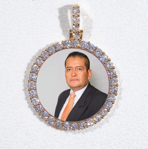 3D CIRCLE CUSTOM PICTURE PENDANT SMALL SIZE