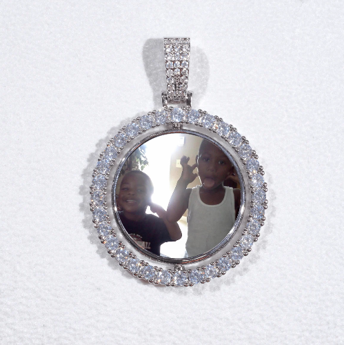 3D Spinning 2-Faced Custom Picture Pendant