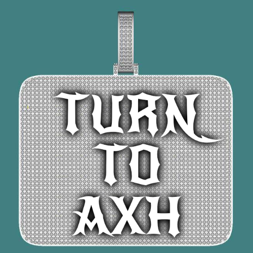 CUSTOM LETTER NECKLACE 3D BIG SQUARE