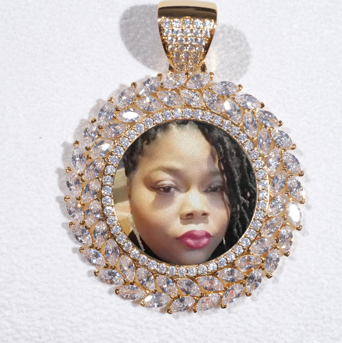 Large 3D Wheat Ear Custom Picture Pendant
