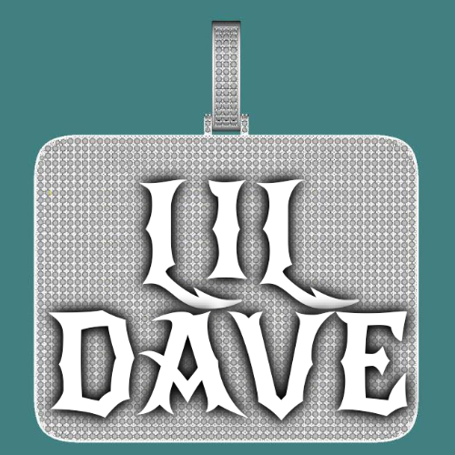 CUSTOM LETTER NECKLACE 3D BIG SQUARE