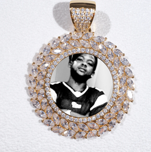 Large 3D Wheat Ear Custom Picture Pendant