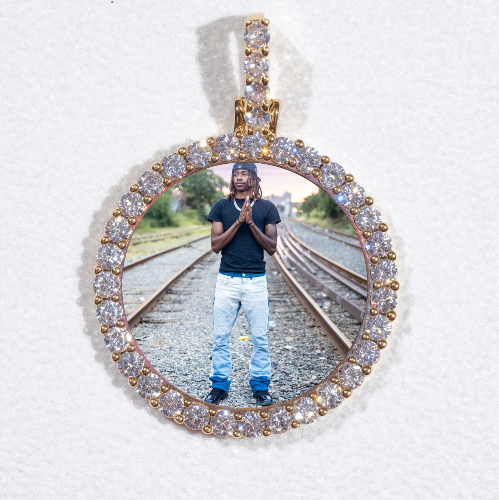 3D CIRCLE CUSTOM PICTURE PENDANT SMALL SIZE