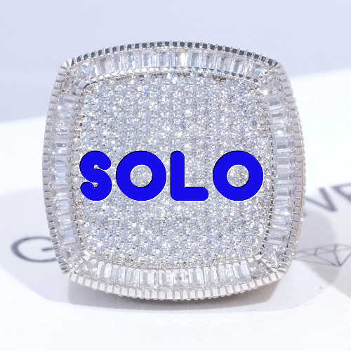 CUSTOM LETTER 3D ICED RING