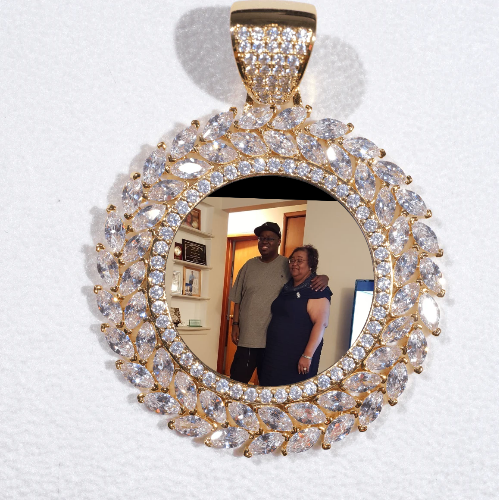 Large 3D Wheat Ear Custom Picture Pendant