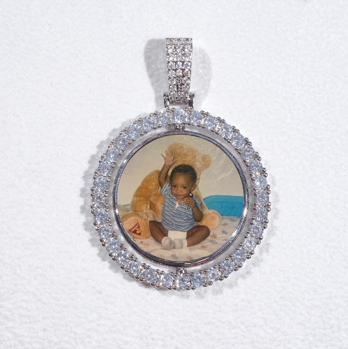 3D Spinning 2-Faced Custom Picture Pendant